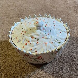 Spiked Edge Ceramic Bowl 1980